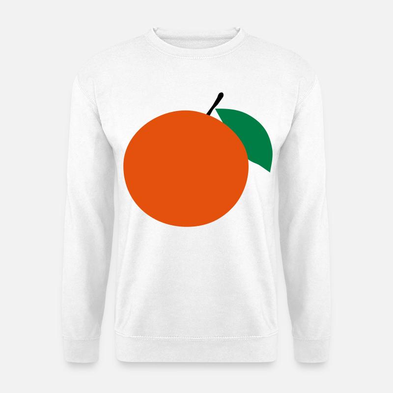 orange - Unisex Sweatshirt - white
