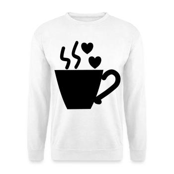 I love Coffee - coffee cup - coffee - Unisex Sweatshirt - white - Front