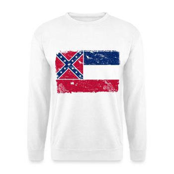 Mississippi vintage flag - Unisex Sweatshirt - white - Front