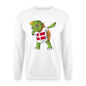Denmark Dabbing turtle - Unisex Sweatshirt - white - Front