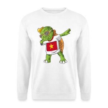 Vietnam tortue tamponnant - Sweat-shirt Unisexe - blanc - Devant