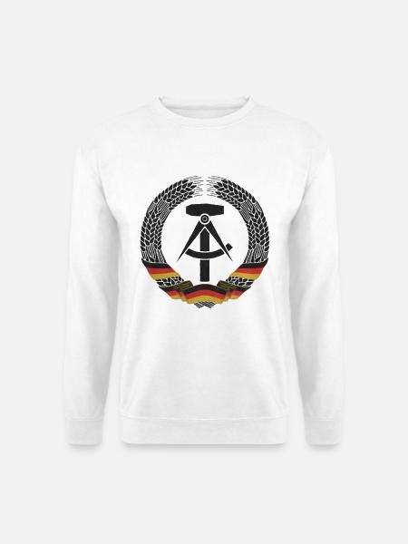 DEUTSCHES ARBEITERWAPPEN OSSI OSTALGIE DDR - Unisex Pullover - Weiß