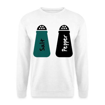 salz und pfeffer - Unisex Pullover - Weiß - Vorne