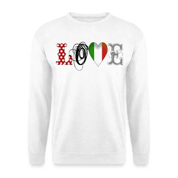 love italia - Unisex Sweatshirt - white - Front