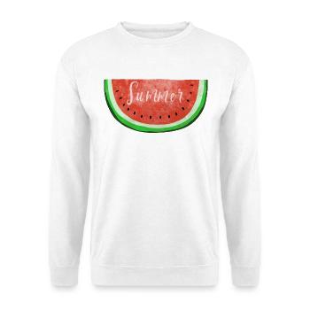 Summer Wassermelone - Melonen - Sommer - Unisex Pullover - Weiß - Vorne