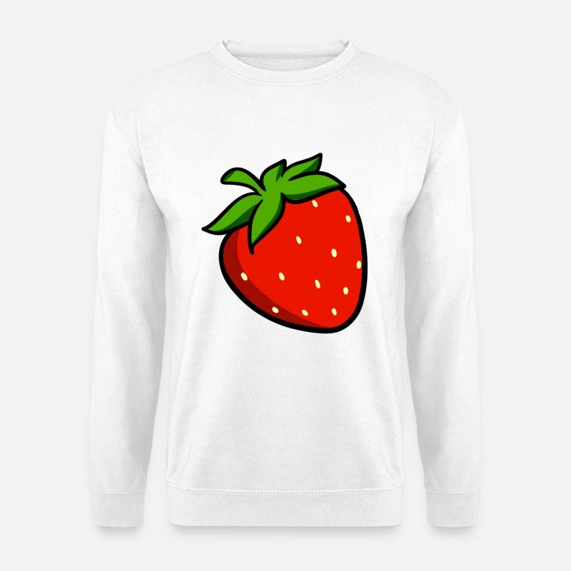 Erdbeeren - Unisex Pullover - Weiß