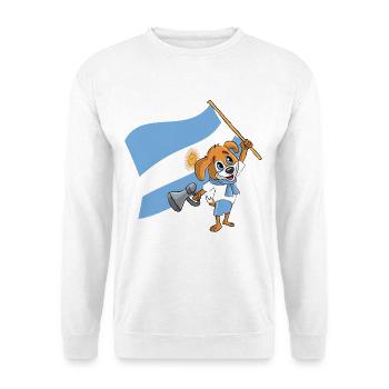 Argentinien Fan Hund - Unisex Pullover - Weiß - Vorne