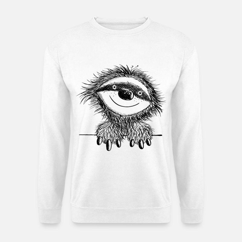 Funny Little Sloth - Sloths - Comic - Unisex Sweatshirt - white