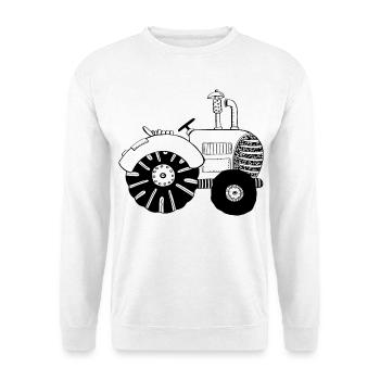 Chic tractor - tractors - tractor - Bulldog - Unisex Sweatshirt - white - Front