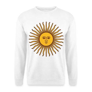 flammende sonne - Unisex Pullover - Weiß - Vorne