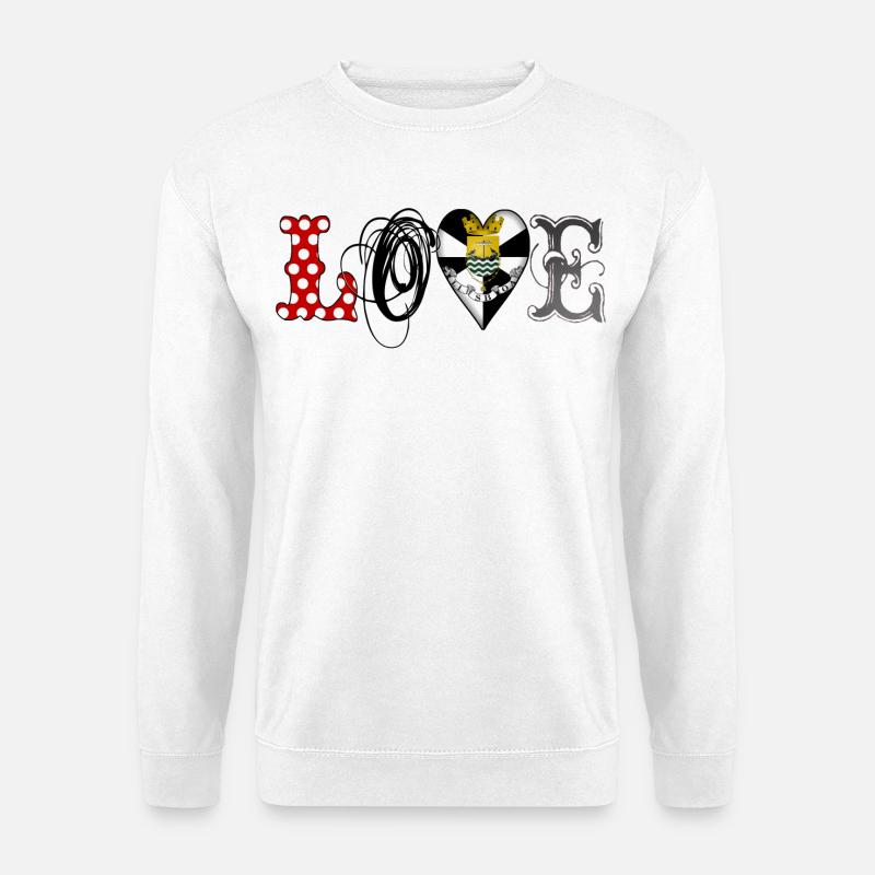 love lisboa black - Unisex Pullover - Weiß