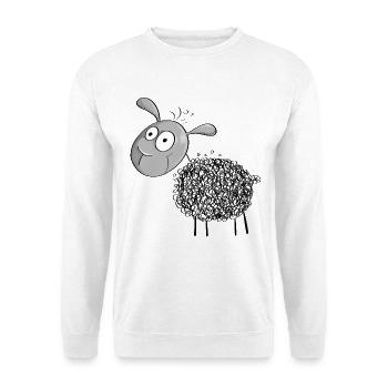 Little Wool Sheep - Sheep Comic - Unisex Sweatshirt - white - Front