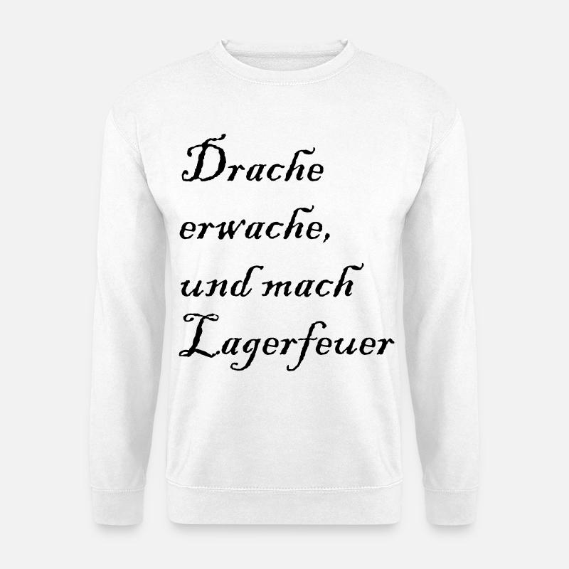Drache erwache - Unisex Pullover - Weiß