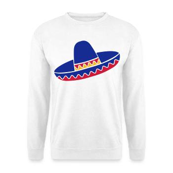 Sombrero Azul de Fiesta - Unisex Sweatshirt - white - Front