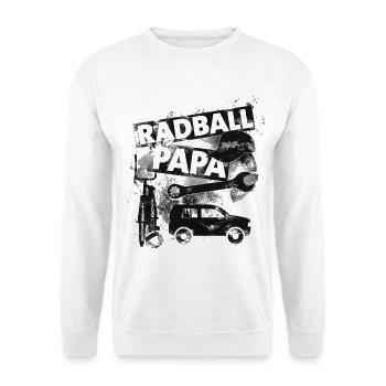 Radball | papa - Sweat-shirt Unisexe - blanc - Devant