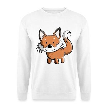Süßer Fuchs - Füchse - Rotfuchs - Raubtier - Wild - Unisex Pullover - Weiß - Vorne