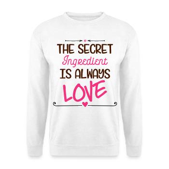 Geheime Zutat Liebe - Unisex Pullover - Weiß - Vorne