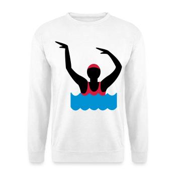 aquagym - Sweat-shirt Unisexe - blanc - Devant
