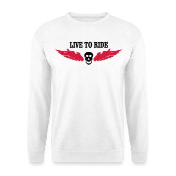 biker - Unisex Sweatshirt - white - Front