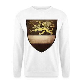 Rostock | Vintage Style | Greif - Unisex Pullover - Weiß - Vorne