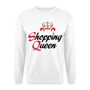 shopping - Unisex Pullover - Weiß - Vorne