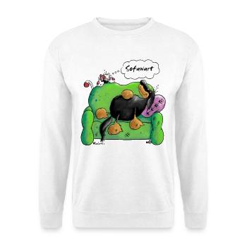 gestionnaire de Canapé - Hovawart chien - chien de - Sweat-shirt Unisexe - blanc - Devant