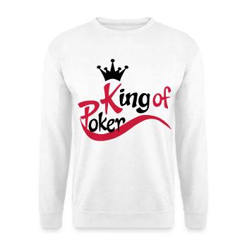 poker - Sweat-shirt Unisexe - blanc - Devant