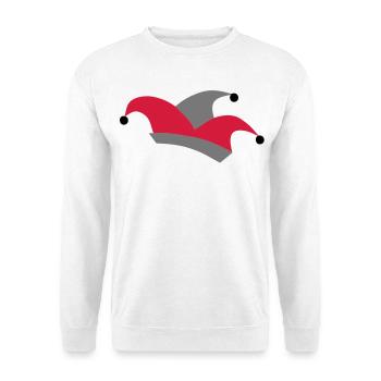 fou bouchon - Sweat-shirt Unisexe - blanc - Devant