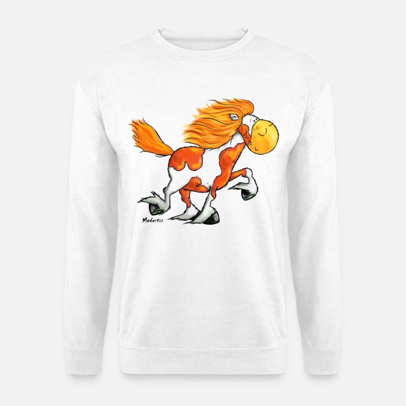 Isländer - Islandpferd - Icelandic Horse - Isi - Unisex Pullover - Weiß