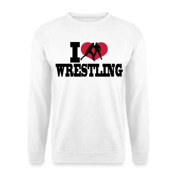 wrestling sports - Sweat-shirt Unisexe - blanc - Devant