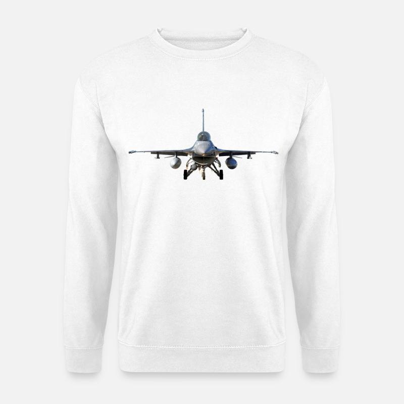 F-16 - Unisex Pullover - Weiß