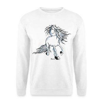"White Beauty" - Horse - Andalusian - Unisex Sweatshirt - white - Front