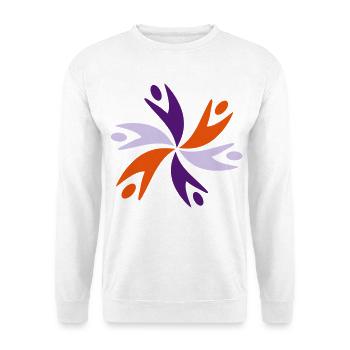 team - Unisex Pullover - Weiß - Vorne