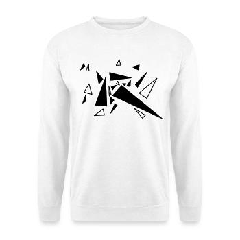Dreieck - Unisex Pullover - Weiß - Vorne