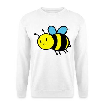Süsse Biene - Unisex Pullover - Weiß - Vorne
