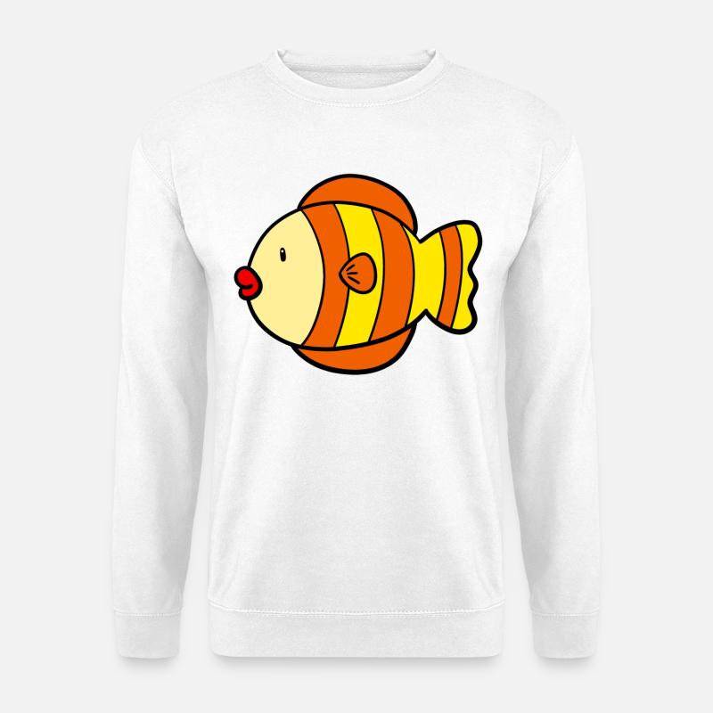Süsser Fisch - Unisex Pullover - Weiß