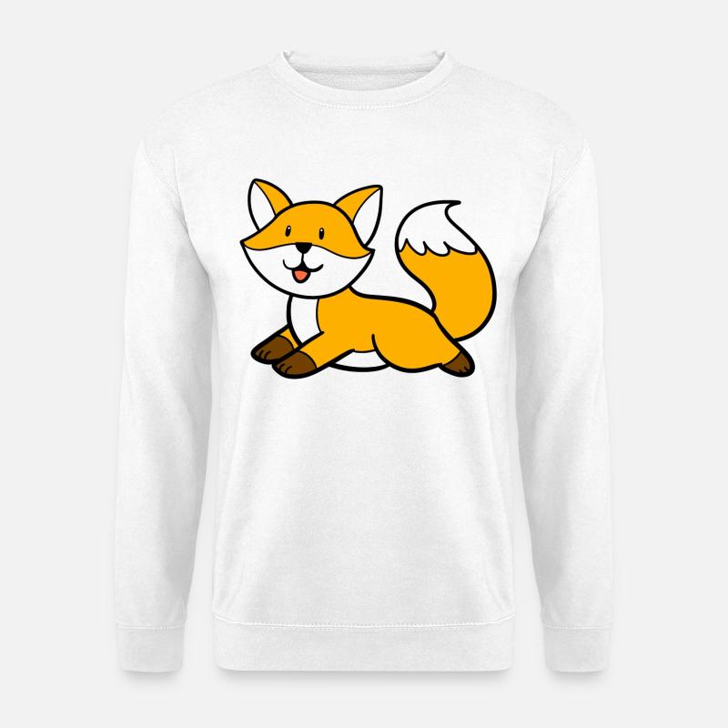 Lying fox - Unisex Sweatshirt - white