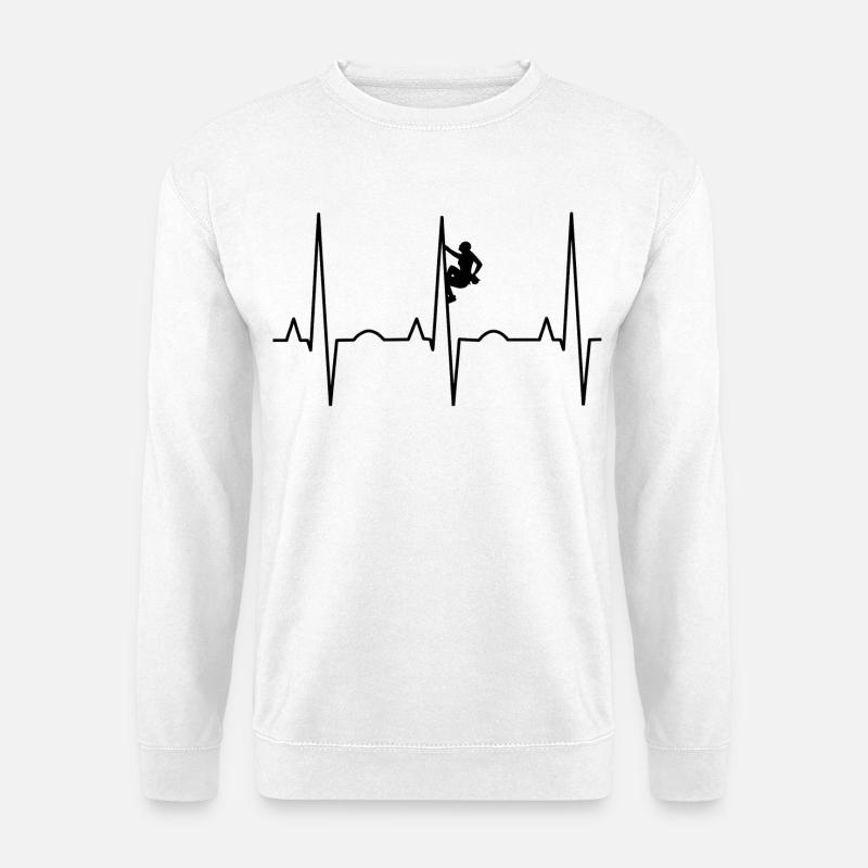 Climbing climber - Unisex Sweatshirt - white