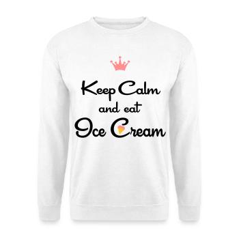 eis - Unisex Pullover - Weiß - Vorne