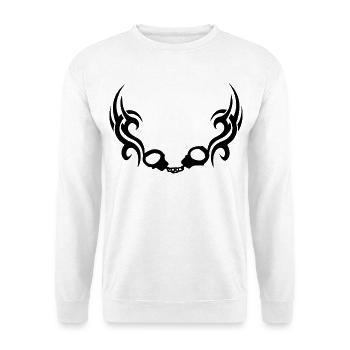 Trible à menottes - Sweat-shirt Unisexe - blanc - Devant