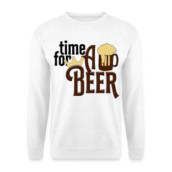 beer - Unisex Sweatshirt - white - Front