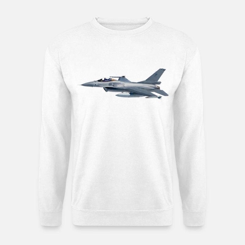 F-16 - Unisex Pullover - Weiß