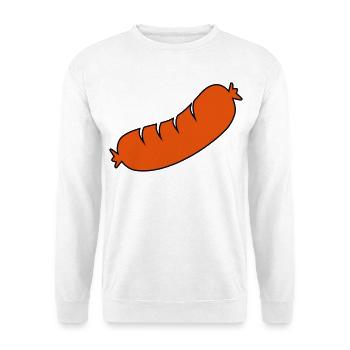 saucisse - Sweat-shirt Unisexe - blanc - Devant
