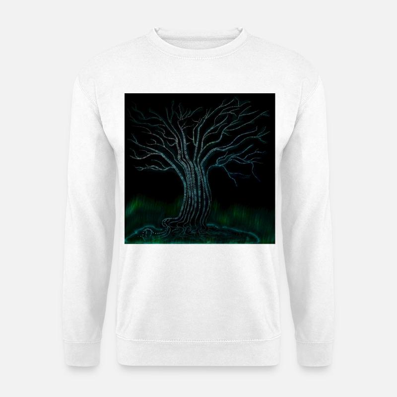 Binaer Benär Baum - Unisex Pullover - Weiß