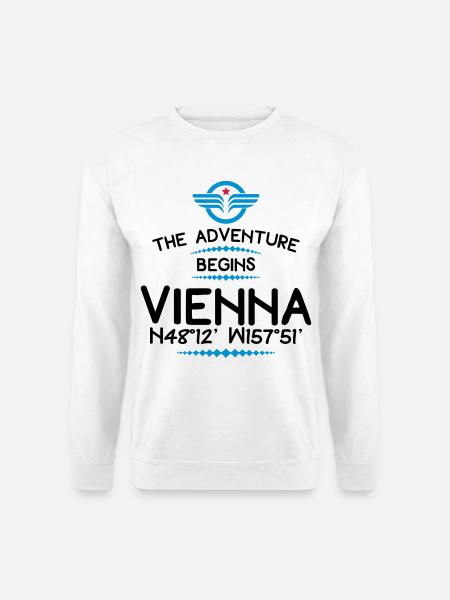 Vienne - Sweat-shirt Unisexe - blanc