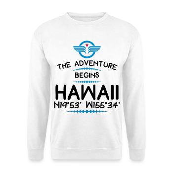 Hawaii - Unisex Sweatshirt - white - Front