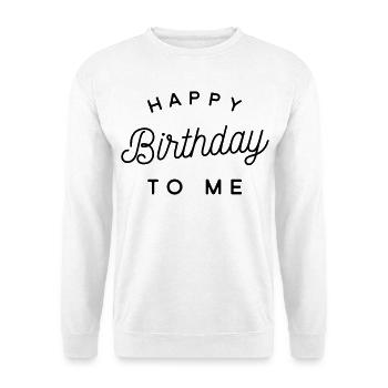 Geburtstag - Unisex Pullover - Weiß - Vorne