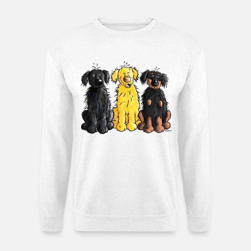 Hovawart - Hovawarte - Hund - Unisex Pullover - Weiß