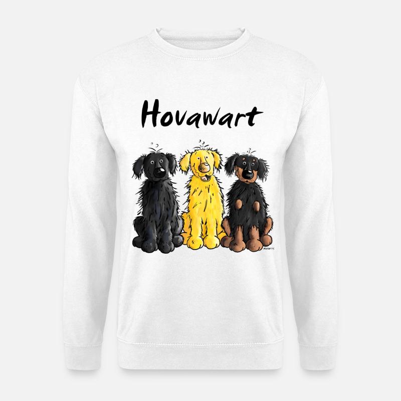 Hovawart - Hovi - Hund - Unisex Pullover - Weiß