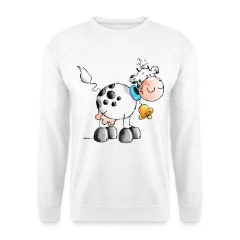 "Erna" - Cow - Cows - Cartoon - Unisex Sweatshirt - white - Front